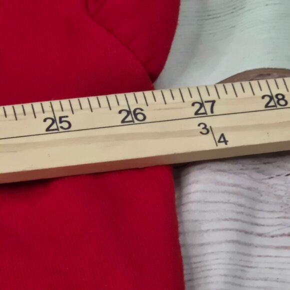 Vintage DiCarlo Red Button-Up Christmas Cardigan W/ Snowman Print - Picture 9 of 10